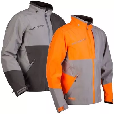 Motorfist Men's Freeride Jacket Uninsulated Waterproof - Blue Orange Gray • $82.99