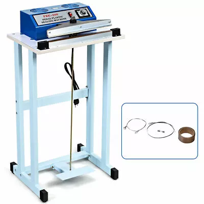 12  Foot Pedal Impulse Sealer Heat Seal Plastic Bag Sealing Machine W/ Cutter • $79