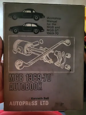 MGB And MGB GT 1969-70 AUTOBOOK Work Shop Manual • $22.50