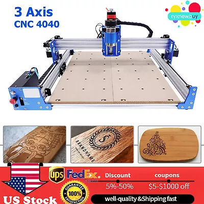 USB CNC 4040 3 Axis Router Engraver Milling Drilling Carving Engraving Machine • $394.25