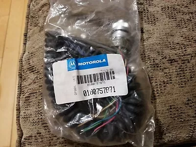 MOTOROLA 0180757b71 COIL CABLE PLUG IN MIC. CORD OEM • $19.79