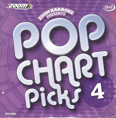 Zoom Karaoke Pop Chart Picks Vol 4 - CDG / CD+G CD - NEW SEALED • £4.75