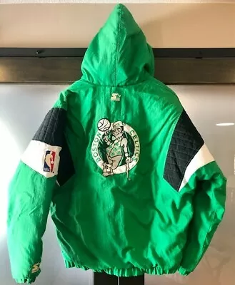 $150 • Buy Vintage Boston Celtics Starter Jacket XL NBA - Cannot Find A Stain Or Flaw
