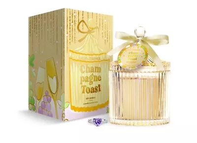 Royal Essence Champagne Toast Candle Jewellery Surprise 400g Long Burn  • £29.99