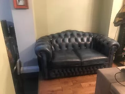 2 * 2 Seater Chesterfield Antique Leather Sofa £750 For Both Cash Only • £750