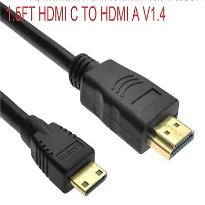 Mini HDMI C TO HDMI A HD Video Cable  For IRulu Android Tablet PC MID AL700 • $3.62