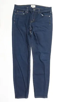 J.Crew Toothpick Skinny Jeans Womens 27P Blue Cotton Stretch Mid Rise E2265 • $17.97