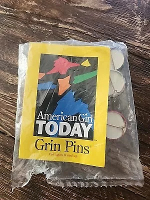 American Girl Grin Pins From 1990s Lot Of 10 Pins Retired In Bag Never Opened • $5.75