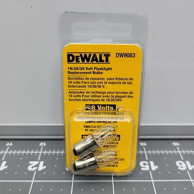 £11.48 • Buy NEW!! DEWALT 18 Volt Flashlight Bulbs - DW9083  Use With Most 18v Flashlights 