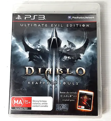 Diablo 3 Reaper Of Souls Ultimate Evil Edition PS3 Playstation 3 With Manual • $17.95