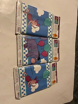 3 Vintage Borden Decorative Border 15’ Disney Wallpaper Classic Pooh And Friends • $19.55