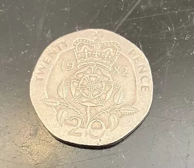 **GENUINE** 1982 20p Twenty Pence Coin • £200