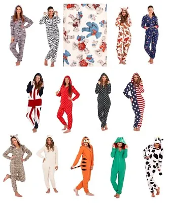 Womens Unicorn All In One 3D Fleece Pyjamas Girls Novelty Dress Up Pajama Gift • £9.95