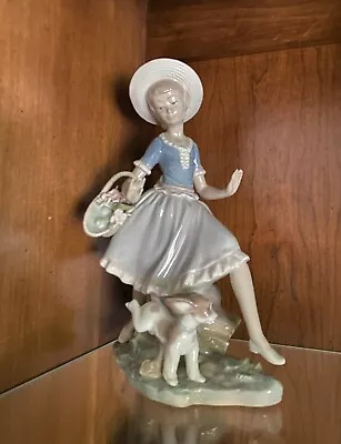 Lladro  Mirth In The Country  #4920 Retired Porcelain Glazed Finish Spain 1974 • $65