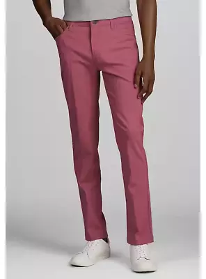 Jos. A. Bank Tailored Fit Active Five-Pocket Pants -  46W/30L Hawthorne Rose • $29.99