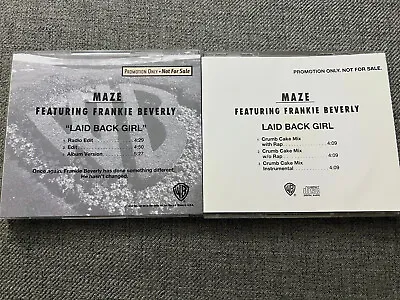 Maze Frankie Beverly Laid Back Girl Lot 2 Promo CD Singles 6 Versions Crumb Cake • $59.99