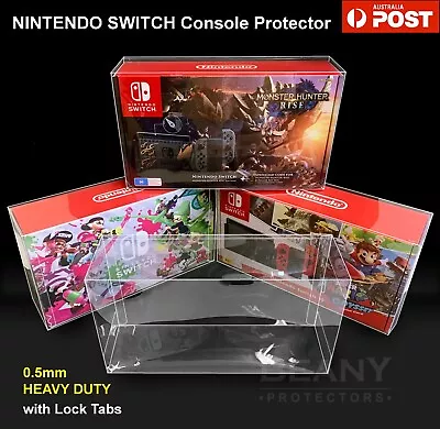 Nintendo SWITCH BOXED CONSOLE PROTECTOR Protective Clear Display Box Case Cover • $25