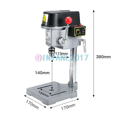Electric Mini Bench Drill Press Stand Drilling Milling Machine 0.6-6.5mm 220V • $183.80