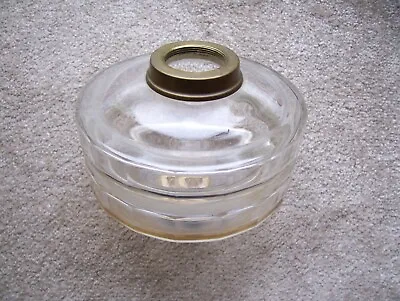 Victorian Facet-cut Oil Lamp Glass Font-vgc. • £29.99