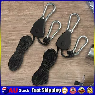 2M 1/2/4/6/8/10/12/14/16pcs Rope Pulley Lock Tie Down Strap Sky Curtain Tent • $11.42