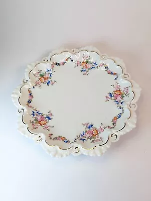 Vintage M.Z. Austria Habsburg China Floral Print Plate 10 Inch  • $11.11