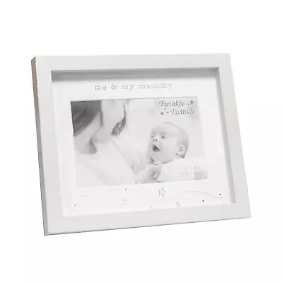 Baby Photo Frame Grey And White 6' X 4' - Me And My Mummy • £12.19