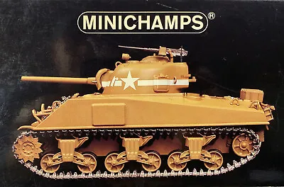Minichamps 1:35 ~ WWII Sherman Tank M4A3 ~ 1st Armored Division Tunisia 1943 • $225