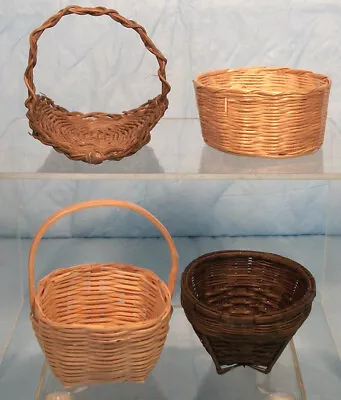 Vintage Miniature Baskets IV Lot Of 4 No Res • $5.50