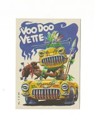 1980 Topps Weird Wheels VooDoo Vette Non Sports Card ~ # 7  EX/NM Or Better • $3