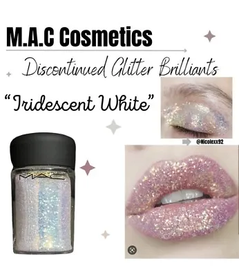 MAC Glitter Brillants IRIDESCENT WHITE ~ 0.15oz/4.5g NIB • $22.99
