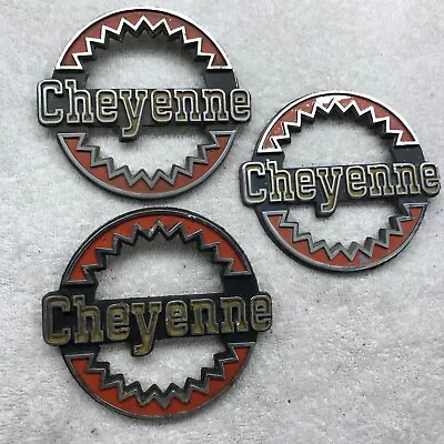 76-80 Chevrolet GMC K5 Blazer Cheyenne Fender Emblem Badge Set Of 3 • $35