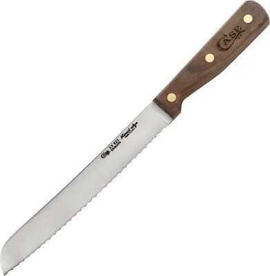 $41.39 • Buy Case XX Bread Slicer Kitchen Knife 8  Serrated Stainless Blade Walnut Handle