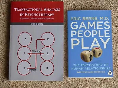 Transactional Analysis In Psychotherapy & Games People Play By Eric Berne • £15