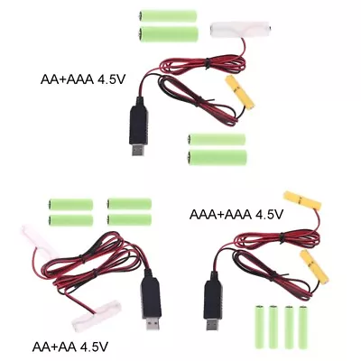 4.5V AA AAA USB Power Supply Cable Can Replace 3pcs AA AAA 1.5V • $9.53