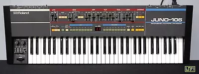 Roland Juno-106 Vintage Classic - 80's Analogue Synthesiser - Serviced - 240V  • $3299