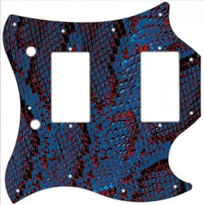 SG Standard Pickguard Custom Gibson Graphical Guitar Pick Guard Snakeskin Blue • $60.04