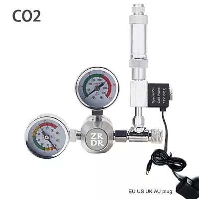 Aquarium CO2 Regulator Fish Tank Water Pressure Reducing Solenoid Valve Kits • $75.99