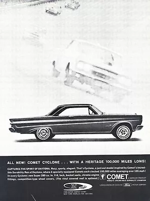 1964 Mercury Comet Cyclone Ad Super 289 V8 Vintage Magazine Advertisement 64 • $5