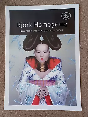 £65 • Buy Bjork Homogenic Original 1997 Street Promo Poster.