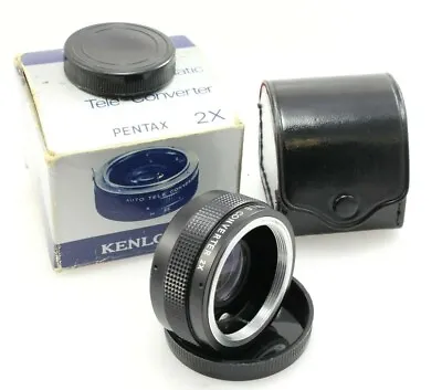 Kenlock Auto Tele Converter 2x Multi-Coated -- Pentax PK Mount - Boxed With Case • £9.99