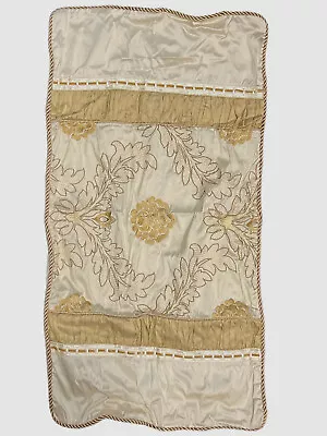 $275 Austin Horn Collection Beige Coronado Floral Embroidered King Sham 20 X36  • $87.98