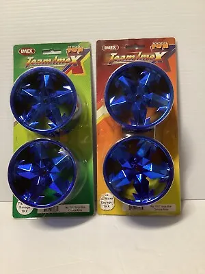 Imex 1/10 Ninja Blue Chrome Color Rims 7087 Set/4 T/E Maxx -NOS • $30