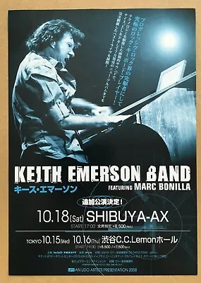 $0 Ship! KEITH EMERSON Japan PROMO Flyer MINI Poster 2008 TOUR Marc Bonilla • £18.96