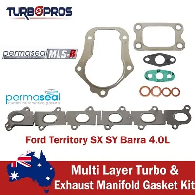 Permaseal Turbo+Exhaust Manifold Gasket Kit For Ford Territory SX SY Barra 4.0L • $110.40