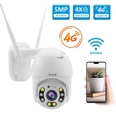 4G/3G Outdoor Security IP Camera 5MP Wireless Dome Camera With Night Vision • £49.99