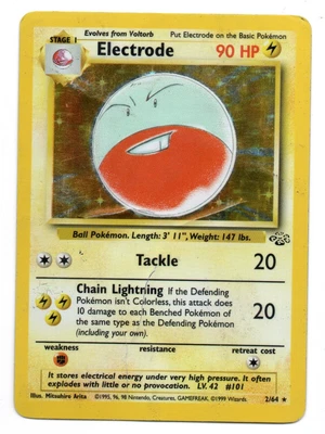 $9.93 • Buy Electrode - Jungle Set - 2/64 - Holo Foil Rare - Pokemon Card - Heavily Played