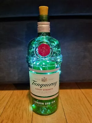 Tanqueray London Dry Gin 70cl Sparkle Light Up Bottle Lamp Light Bar Party • £4.99