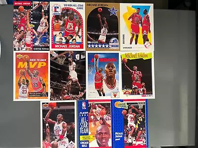 (11) Michael Jordan Assorted Basketball Card Lot Chicago Bulls T25 • $0.89