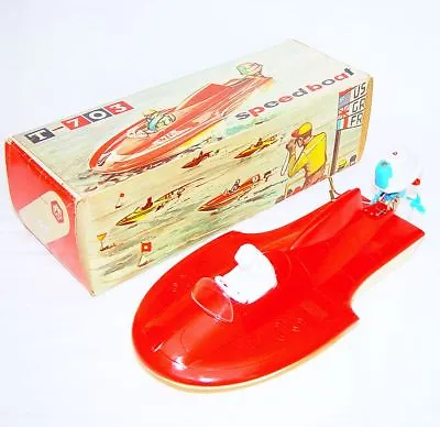 Mehanotehnika Yugoslavia T-703 POWER BOAT RACING SPEED BOAT Plastic MIB`68 RARE! • $224.99