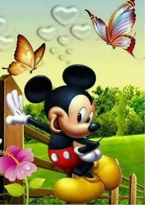 Full Drill 5D DIY Diamond Painting Embroidery Cartoon Mouse Artwork Hobby • $30.35